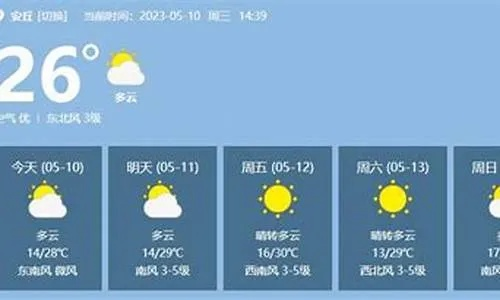 安丘天气预报15天，掌握天气变化，从容安排生活