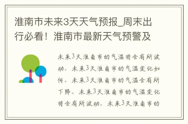淮南市天气预报，明日晴转多云，气温稳步回升
